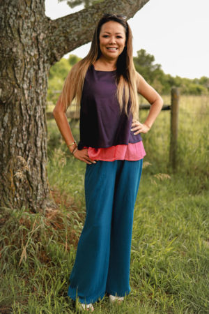 Party Palazzo Pants Navy - Image 3